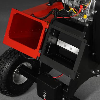 MechMaxx P4206 Wood Chipper 6" Electric Start B&S Vanguard 408cc 14HP Gasoline Engine Powered Drum New