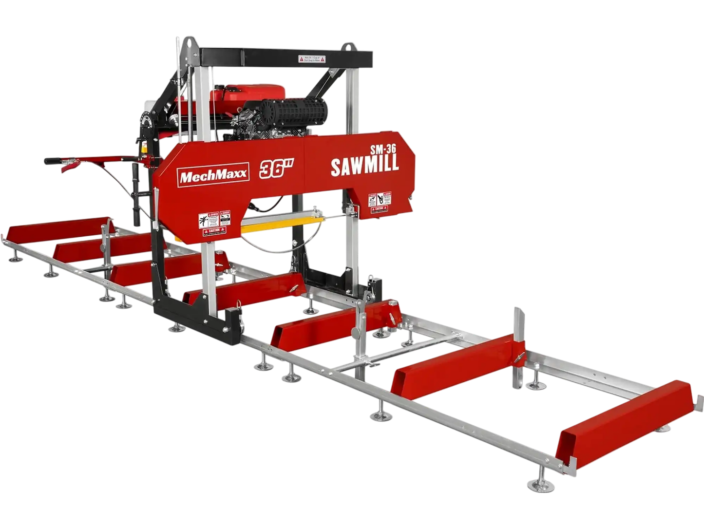 MechMaxx SM36 Sawmill Portable 36" Board Width 25 HP 750cc ZONSEN V-Twin Engine 20' Track Length New